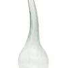 Calabaza, green blown glass vase