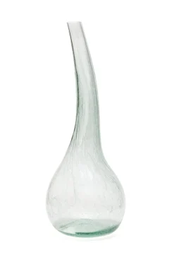 Calabaza, green blown glass vase