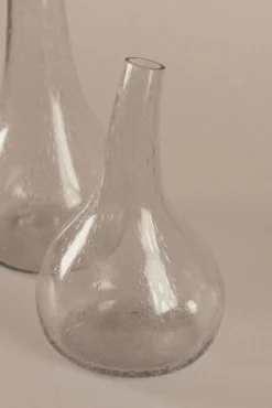 Calabaza, grey blown glass pitcher