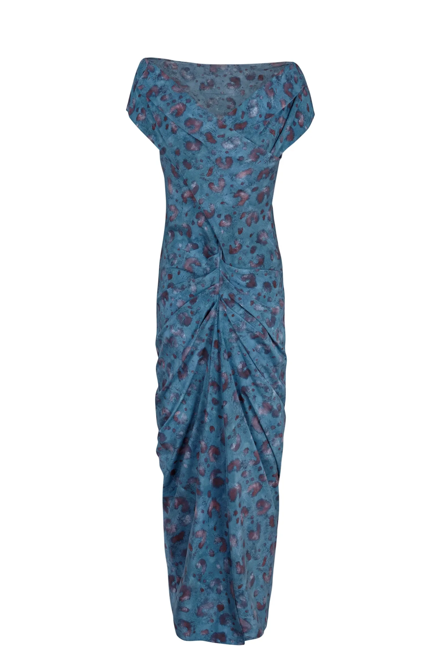 Camaron, stretch silk isla print dress