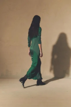 Camila, green boots