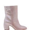 Camila, silver leather ankle boot