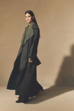 Camille, green coat