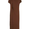 Canela, cinnamon wrap dress
