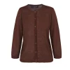 Canton, maroon knit cardigan