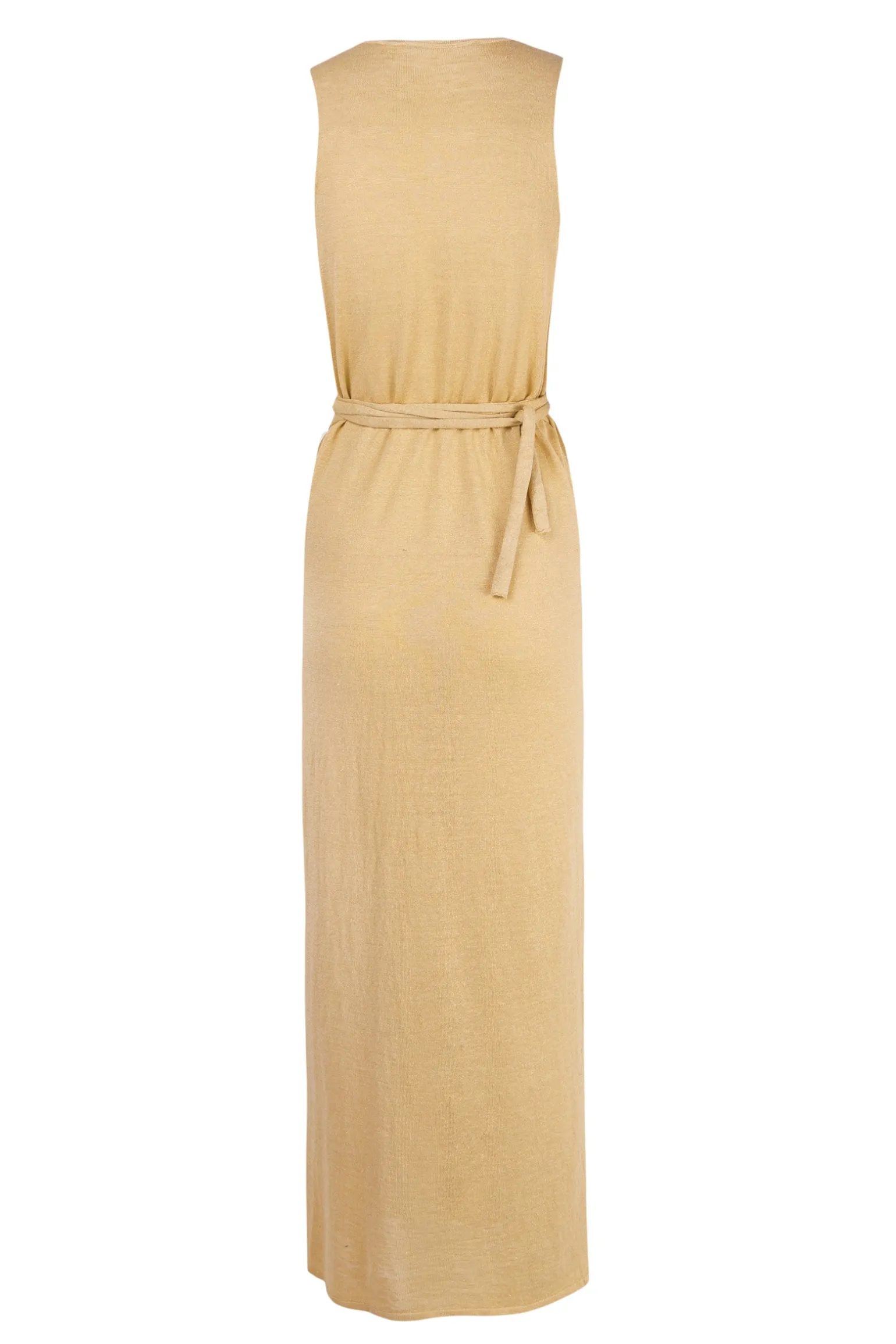 Canton, vanilla knit wrap dress