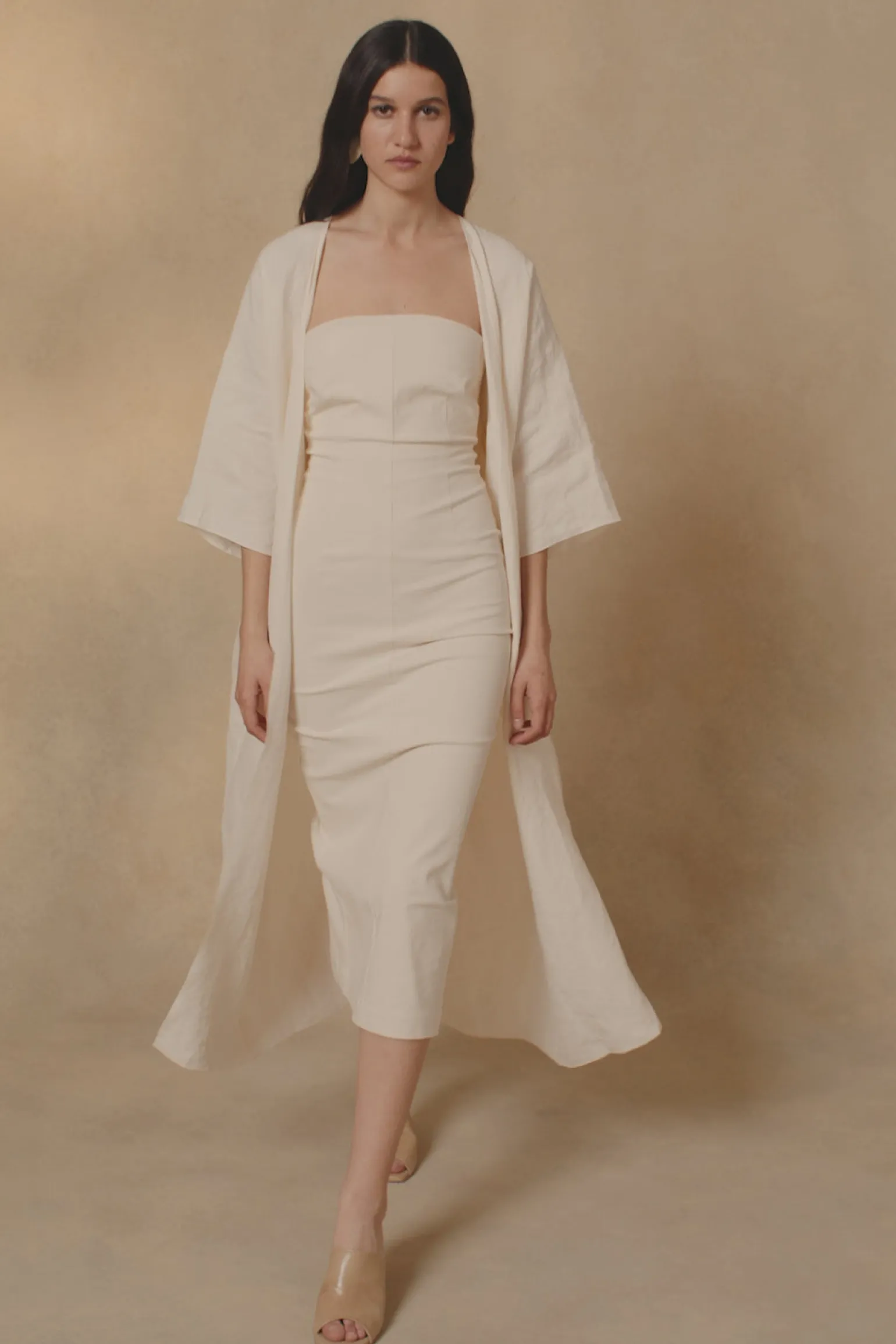 Canvas, ivory dress