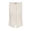 Canvas, ivory vest