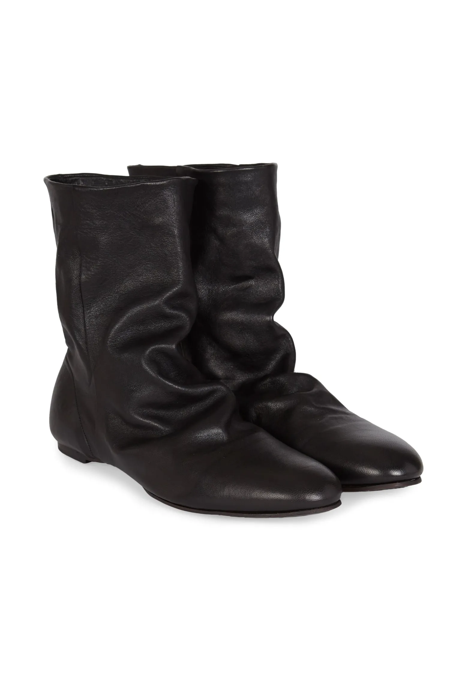 Ciel, black flat ankle boots