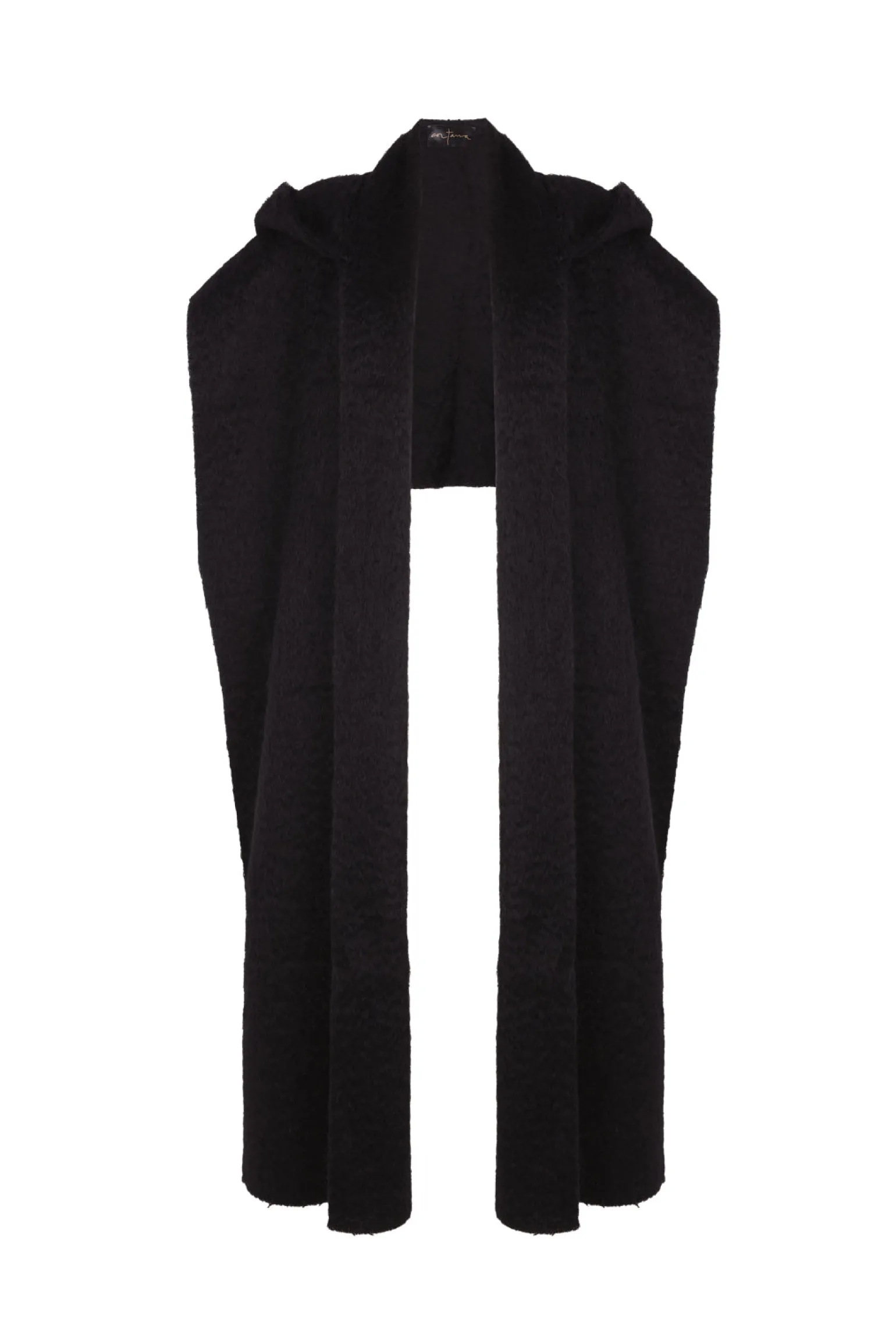 Ciel, black mohair hood