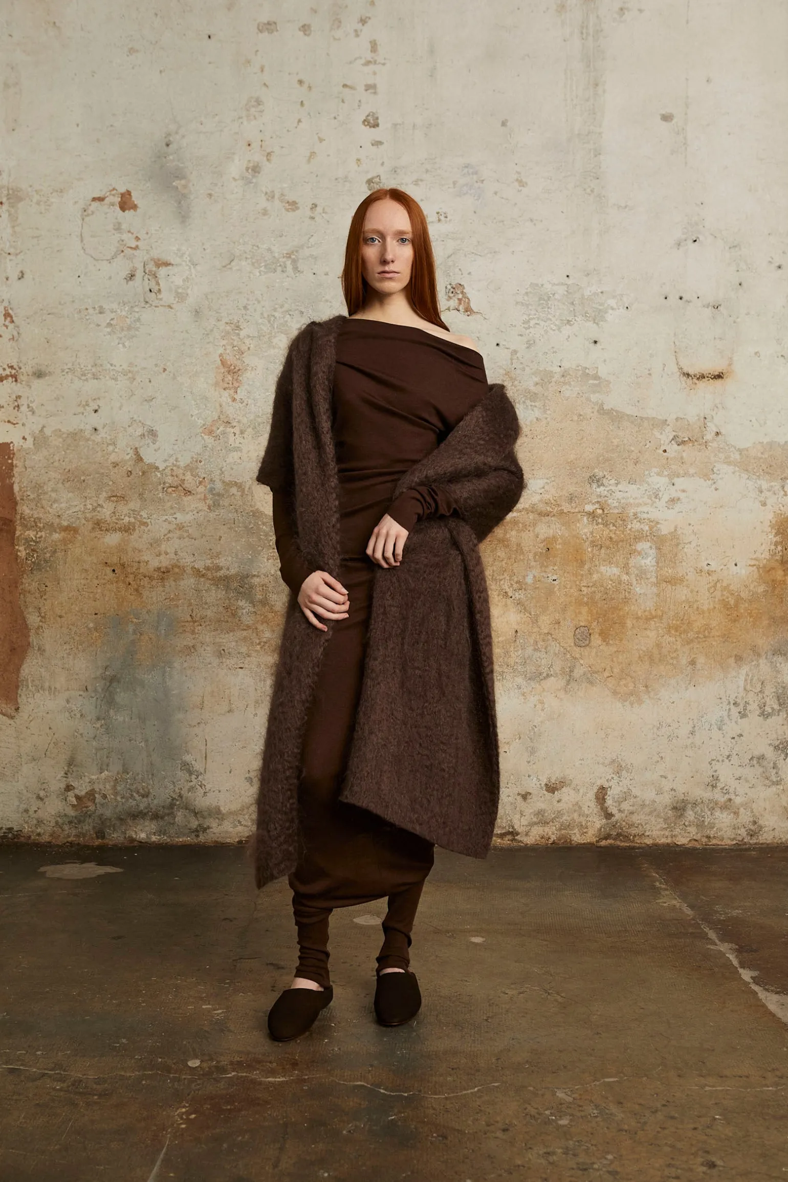 Ciel, black mohair hood