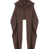 Ciel, burgundy mohair hood
