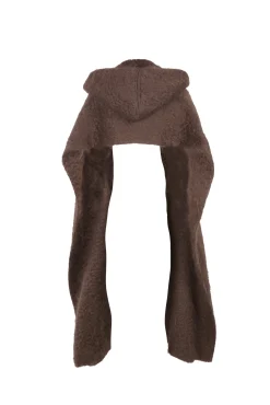 Ciel, burgundy mohair hood