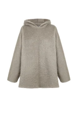 Ciel, gray mohair hoodie