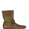 Ciel, khaki green flat ankle boots