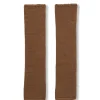 Circ, baby alpaca and silk leg warmers tobacco