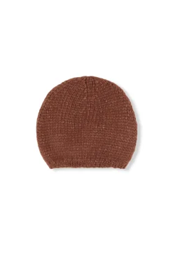 Circ, blush beanie in baby alpaca and silk