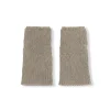 Circ, gray baby alpaca and silk mittens