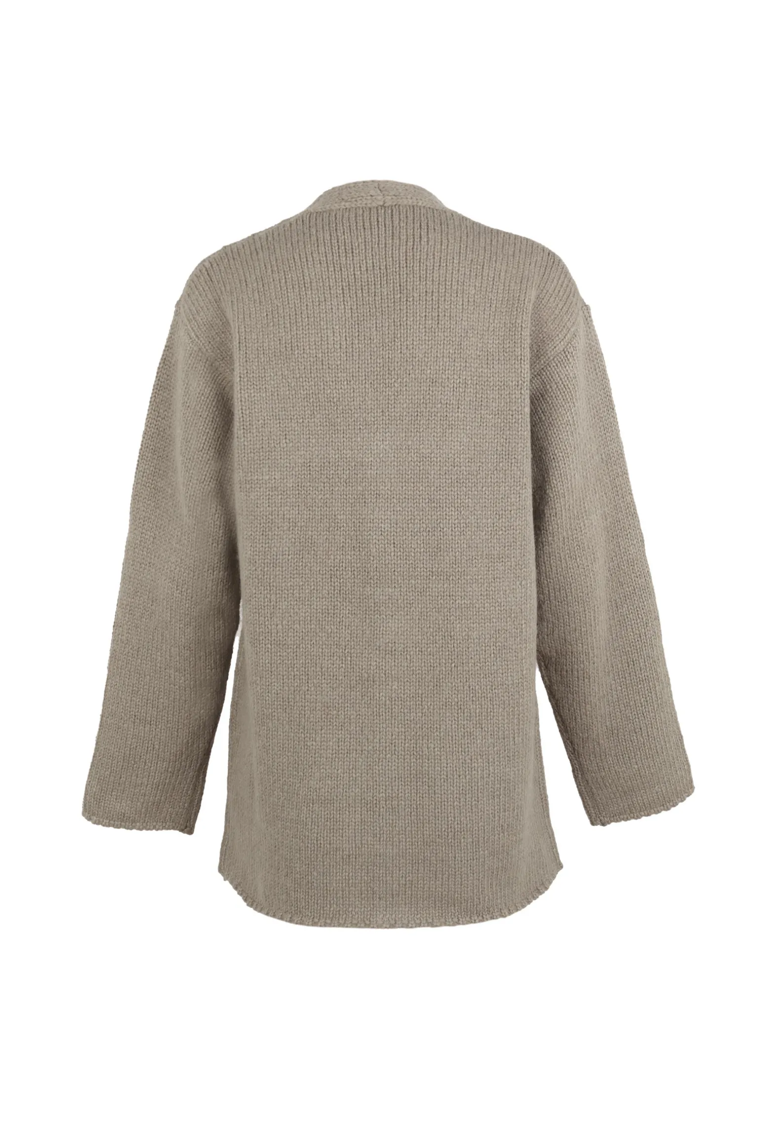 Circ, gray baby alpaca and silk cardigan