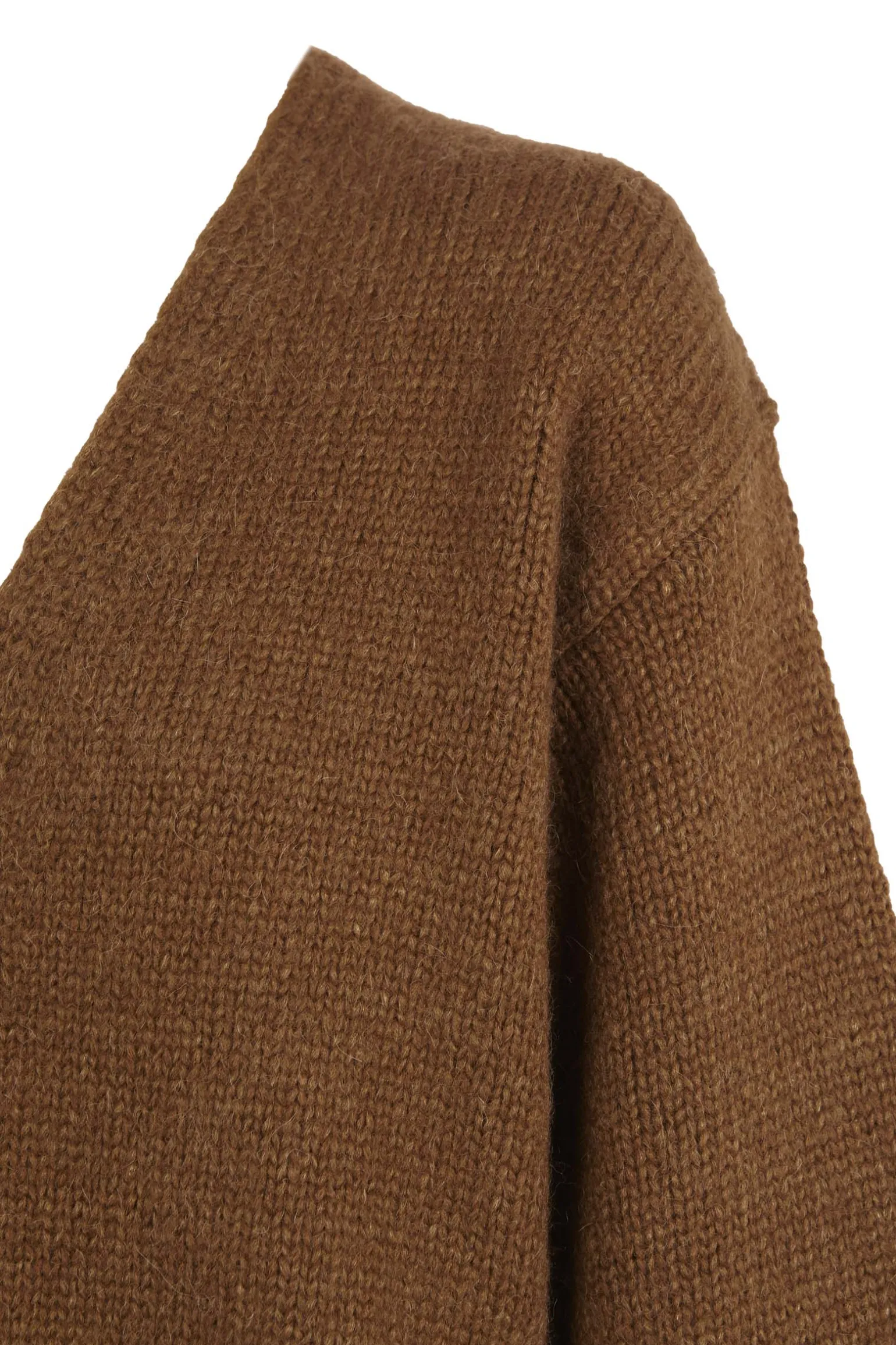Circ, tobacco baby alpaca and silk cardigan