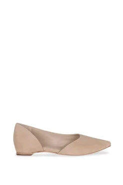 Circe, beige suede ballerina