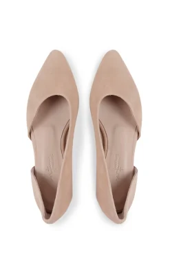 Circe, beige suede ballerina