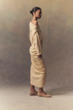 Circe, beige suede ballerina