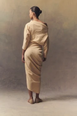 Circe, beige suede ballerina