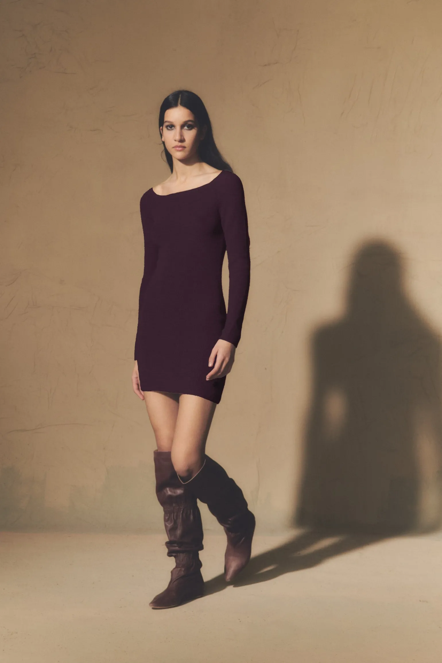 Circe, burgundy boot