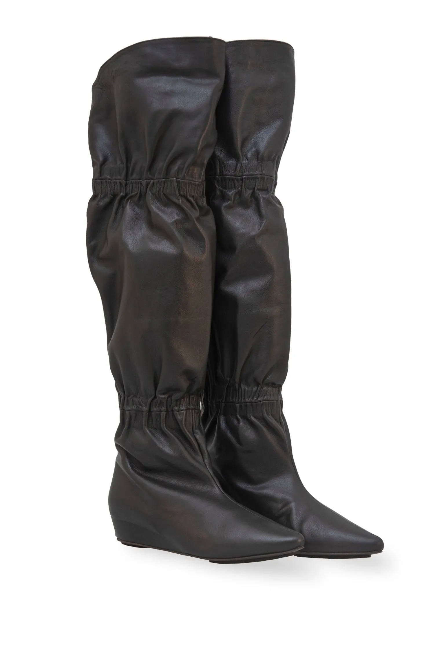 Circe, dark green boot