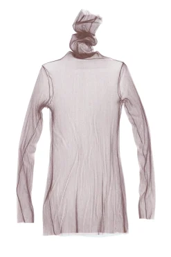 cisne de tul, silk tulle top chocolat