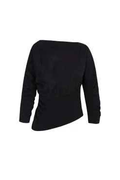 Collage, black patchwork top