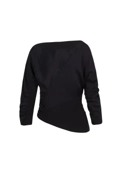 Collage, black patchwork top