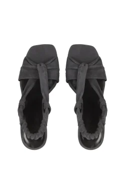 Costa, graphite suede sandal