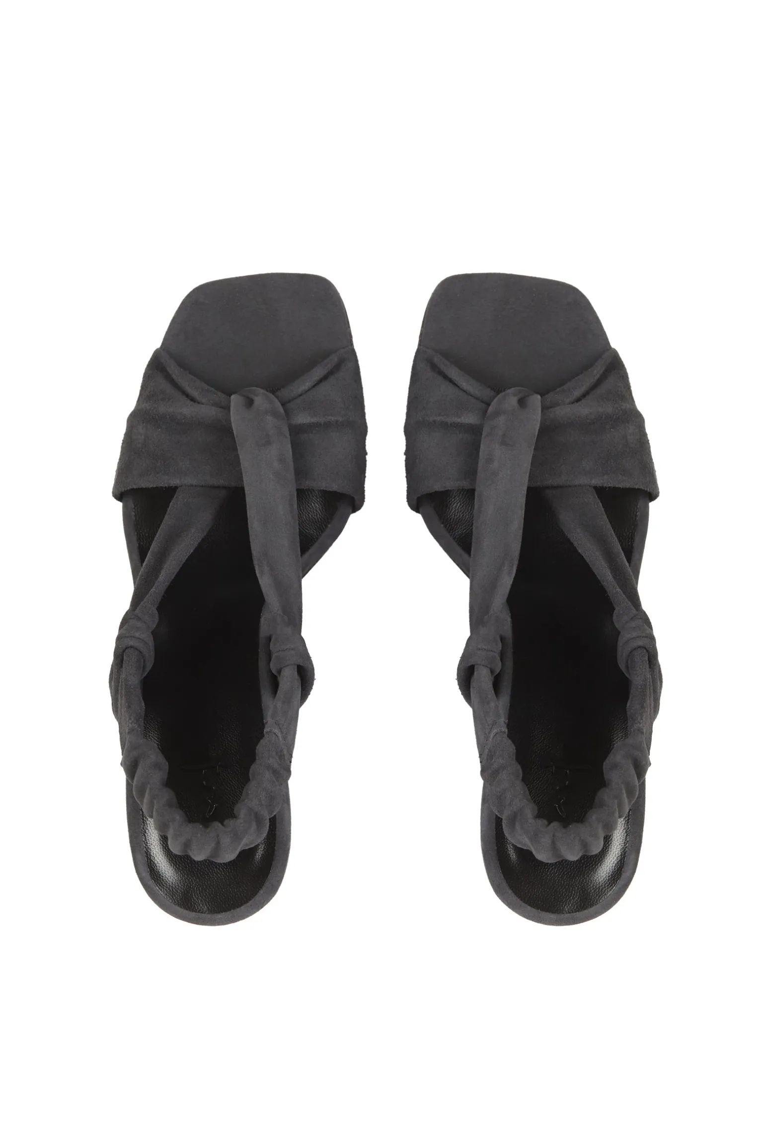 Costa, graphite suede sandal