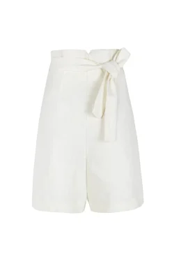 Costa, ivory linen shorts