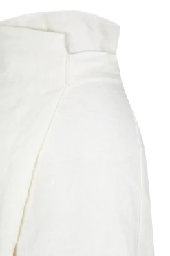 Costa, ivory linen shorts
