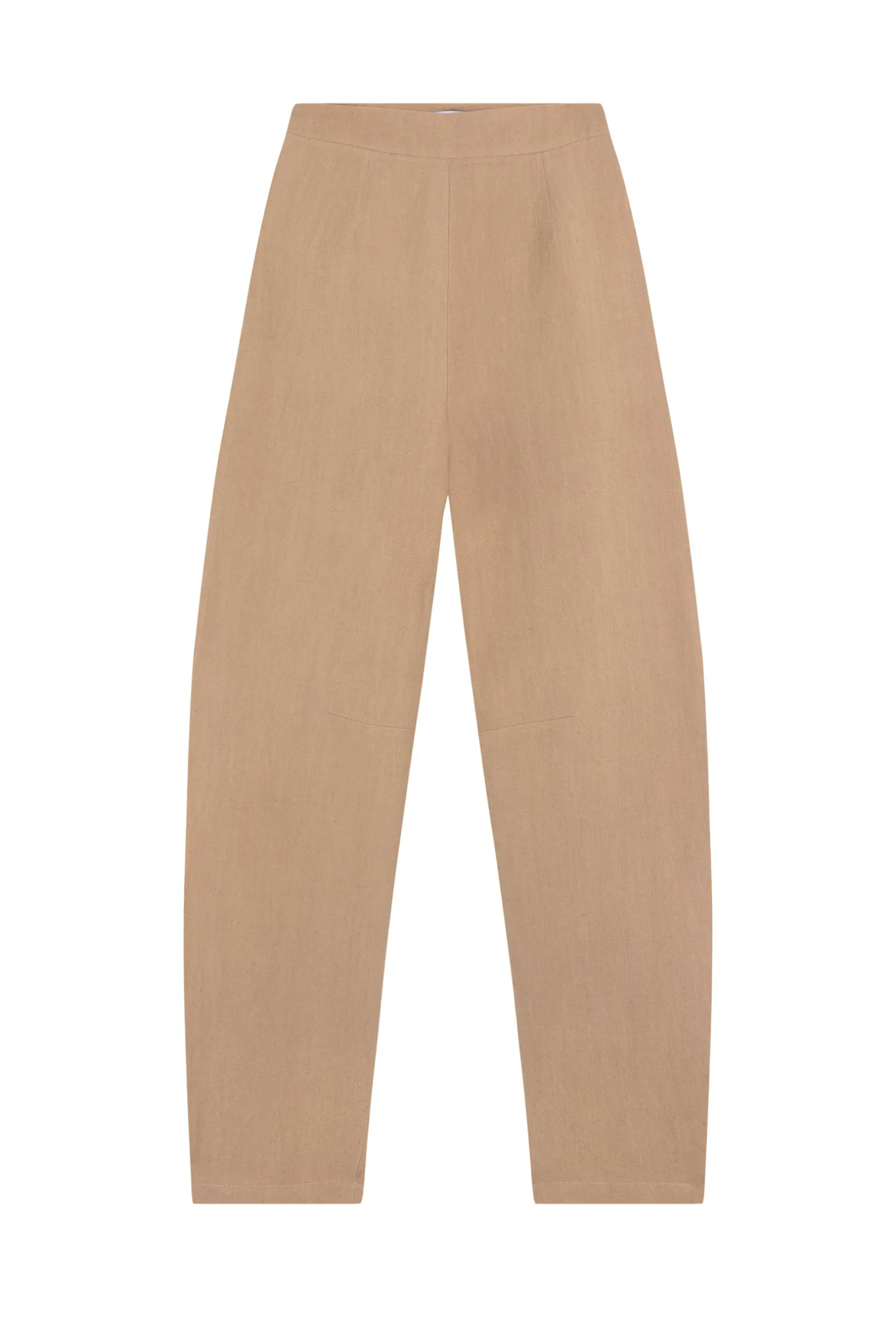 Dakota, sand pink virgin wool and linen pants