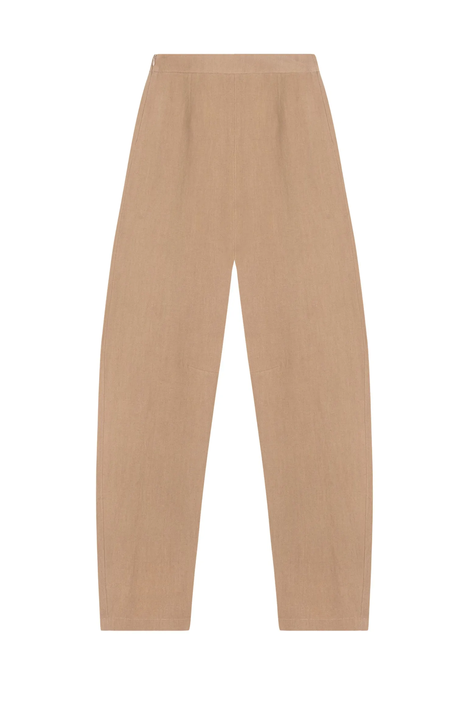 Dakota, sand pink virgin wool and linen pants