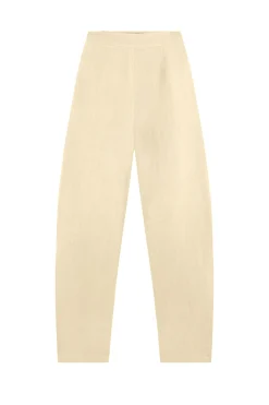 Dakota, vanilla virgin wool and linen pants