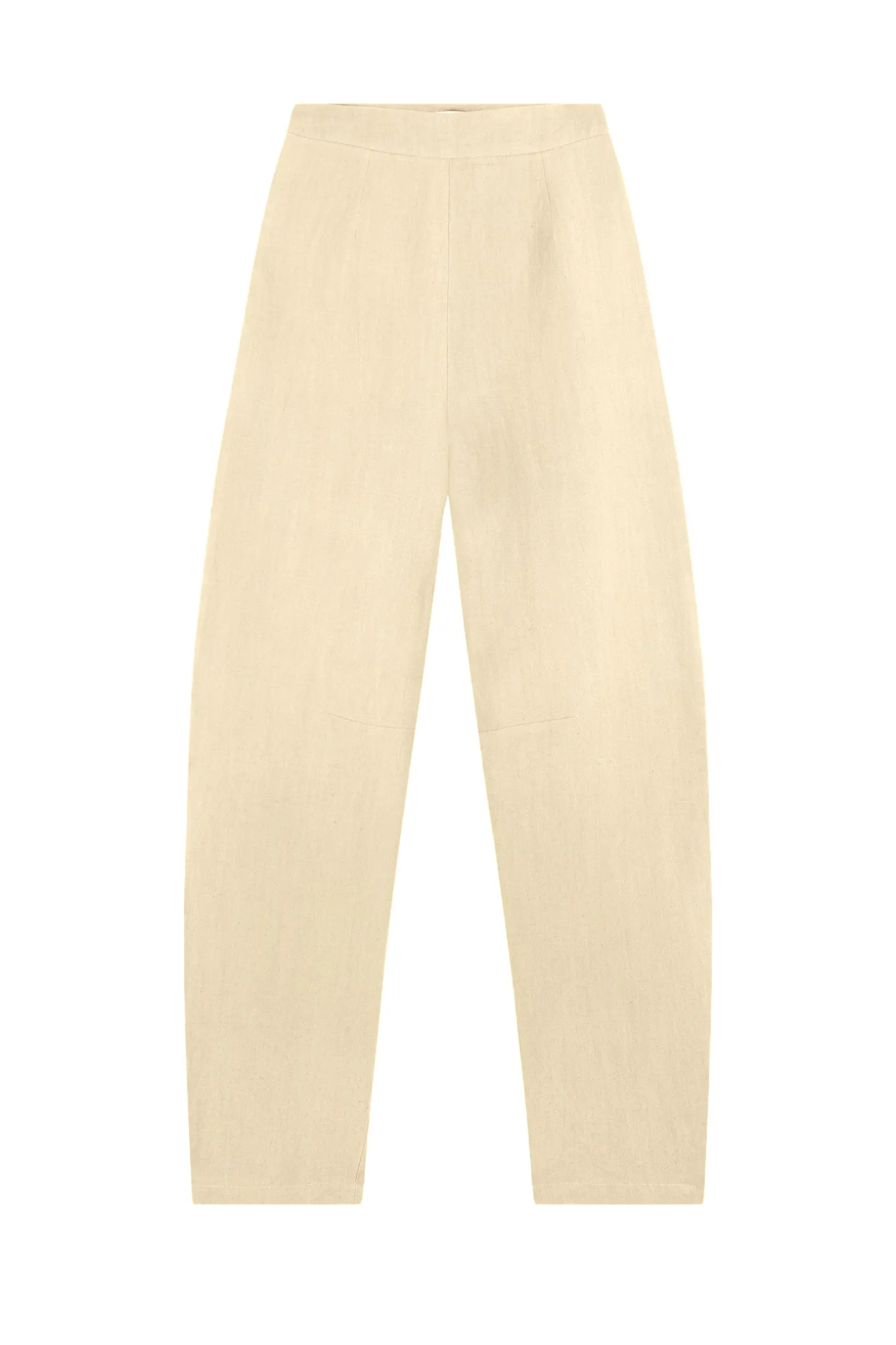 Dakota, vanilla virgin wool and linen pants