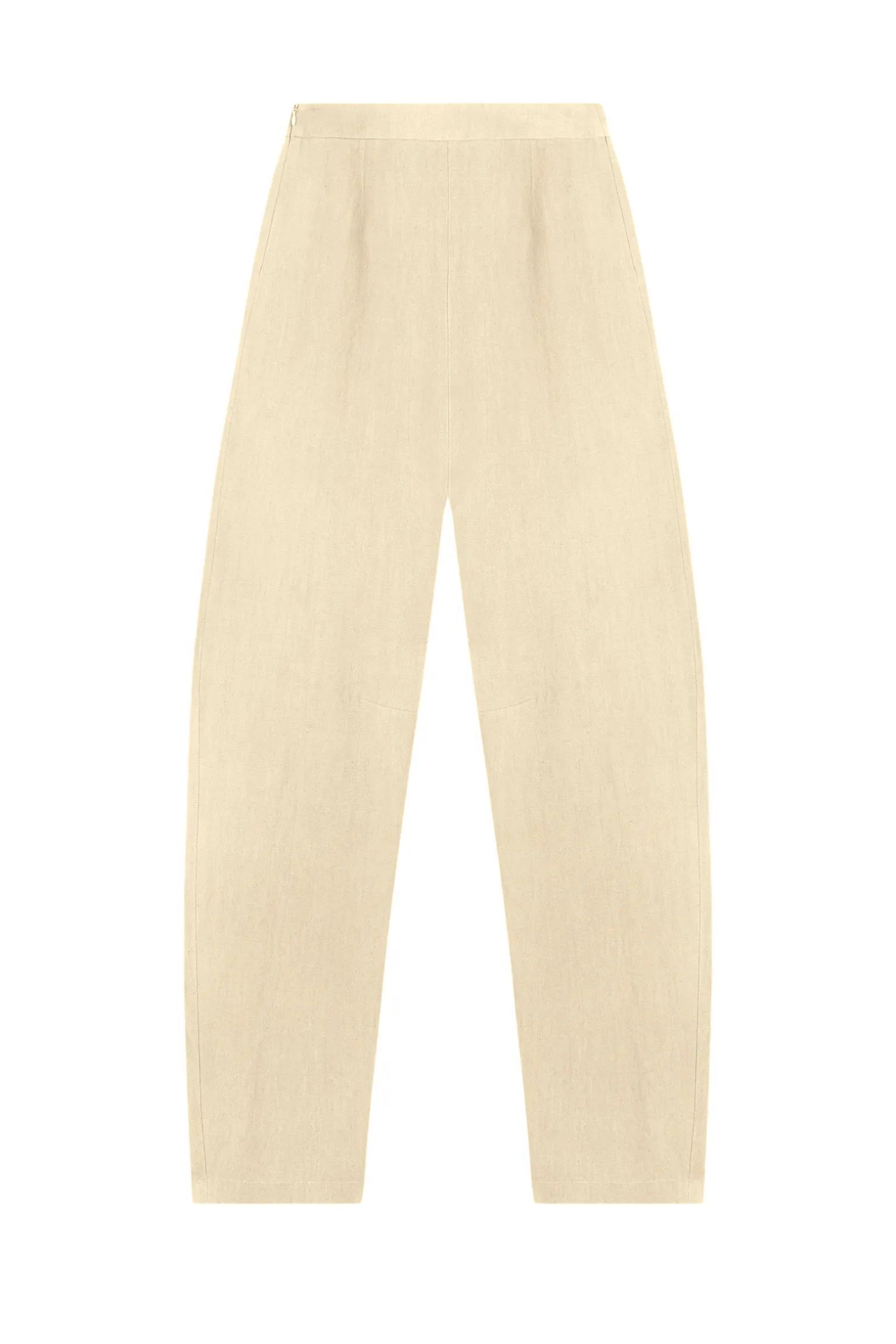 Dakota, vanilla virgin wool and linen pants