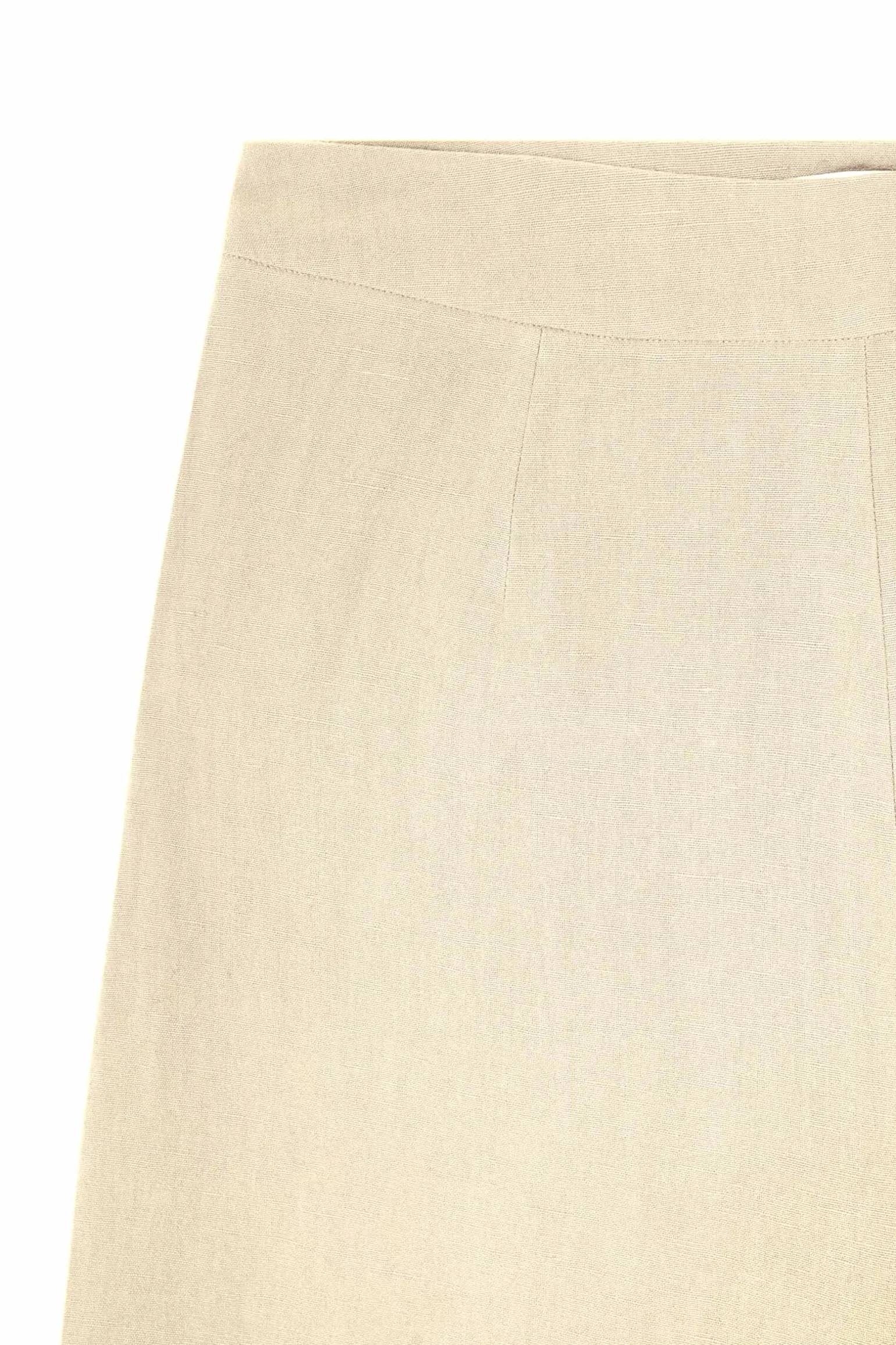 Dakota, vanilla virgin wool and linen pants