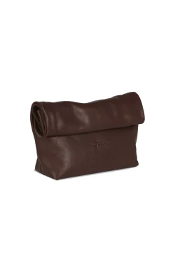 Delhi S, turquoise bronze leather clutch
