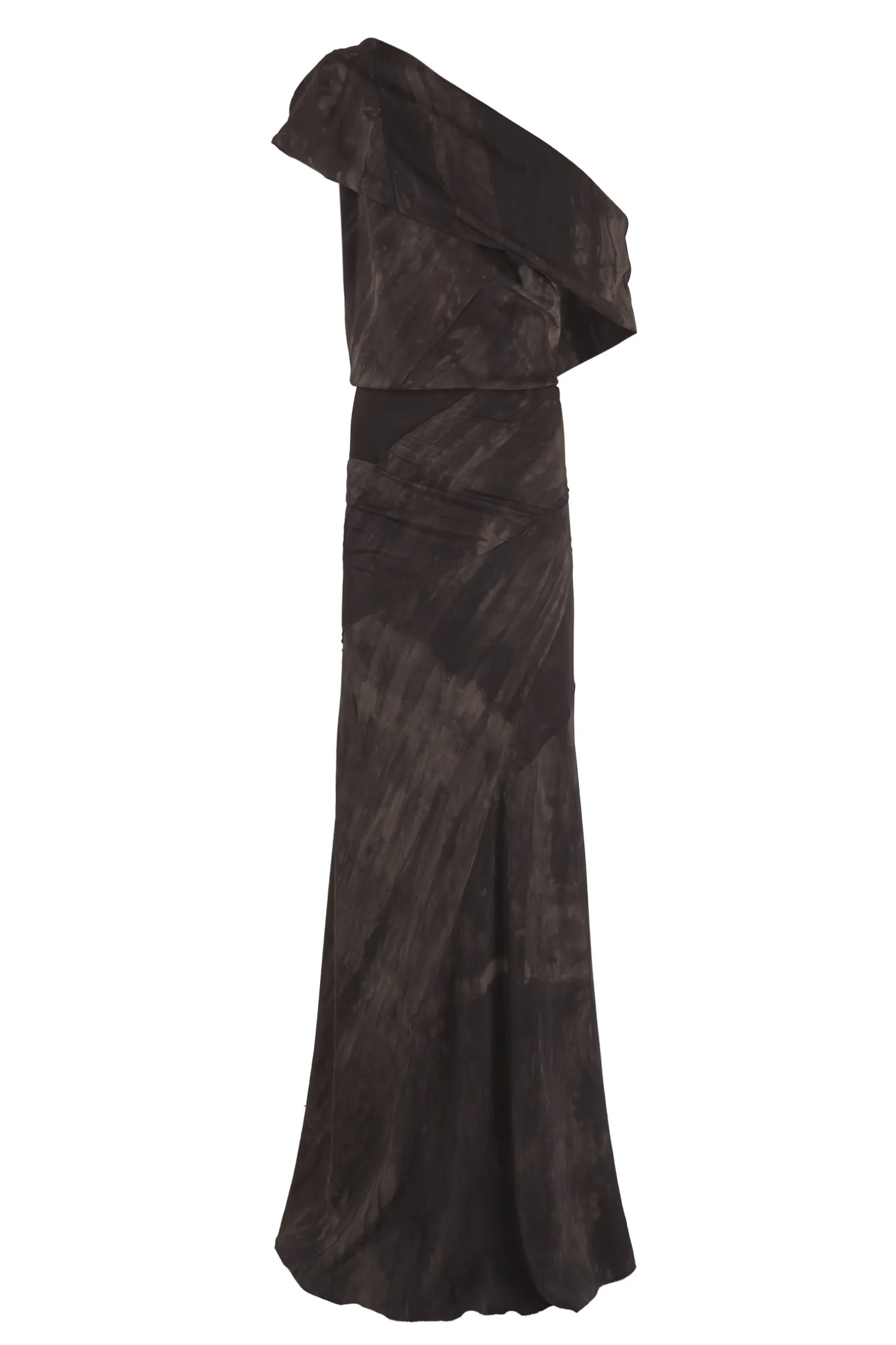Dye, long stretch silk transformable dress