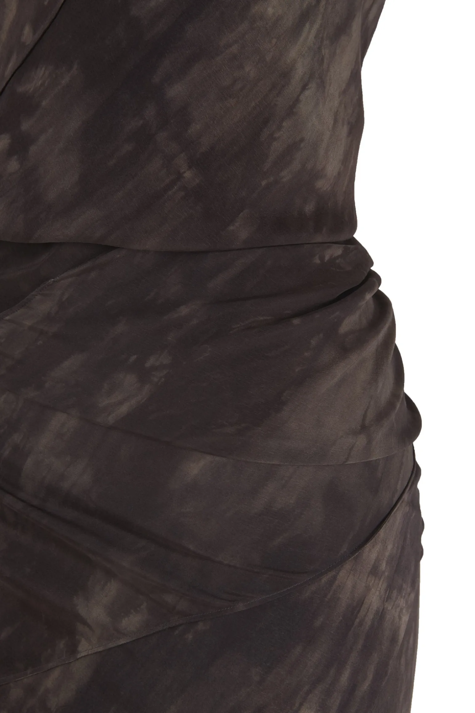Dye, long stretch silk transformable dress