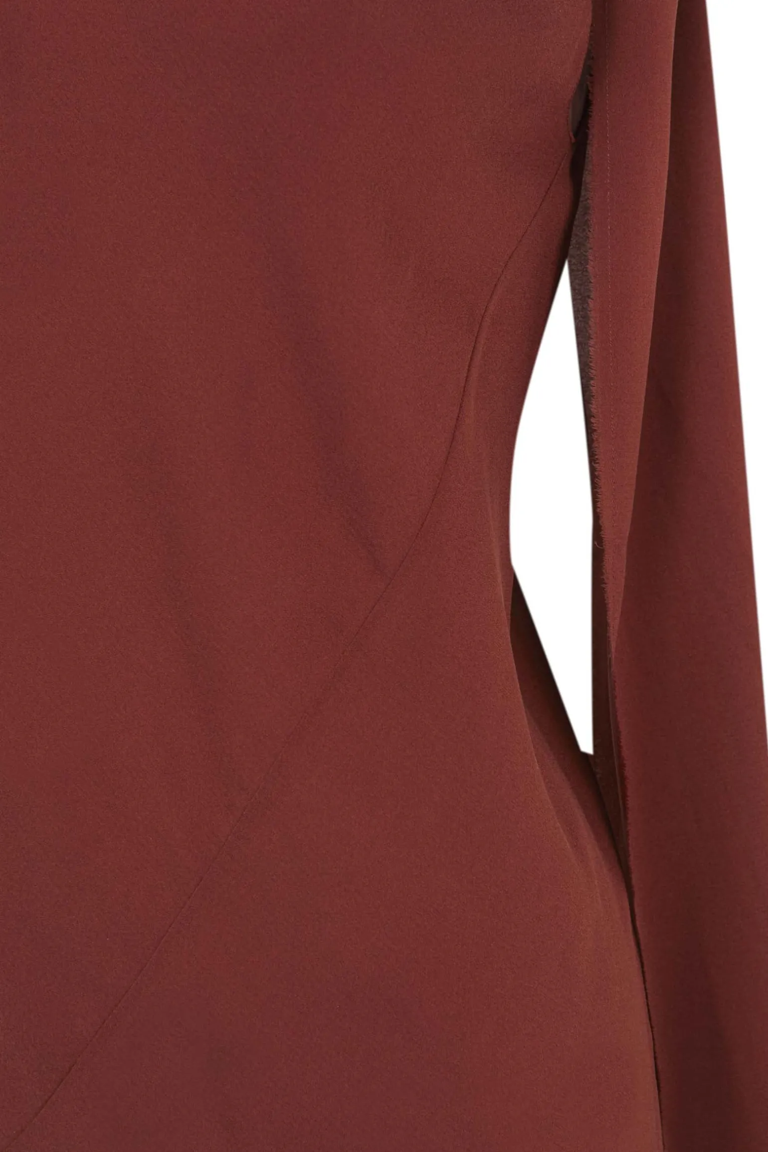 Edda, garnet stretch silk top