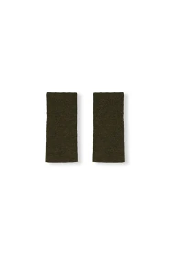 Elmer, khaki baby alpaca and merino wool armwarmers