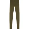 Elmer, khaki leggings in baby alpaca and merino wool