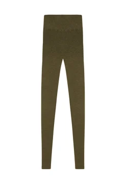 Elmer, khaki leggings in baby alpaca and merino wool